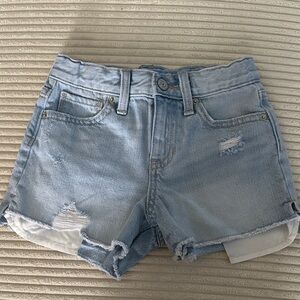 Old Navy Girl’s Light Blue Distressed Denim Shorts in Size 7